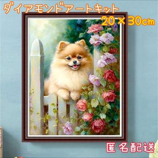 ダイヤモンドアートキット58   20cm×30cm 犬