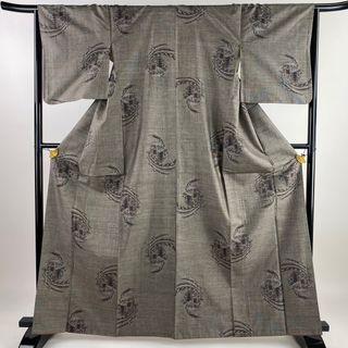 紬 身丈164.5cm 裄丈65cm 正絹 秀品 【中古】(着物)