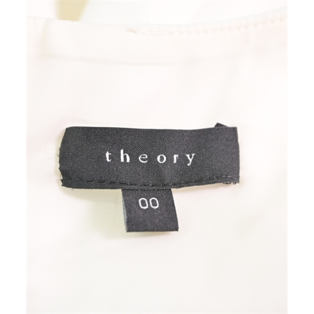 theory(セオリー)のTheory セオリー ワンピース 00(XS位) 白 【古着】【中古】 レディースのワンピース(ひざ丈ワンピース)の商品写真