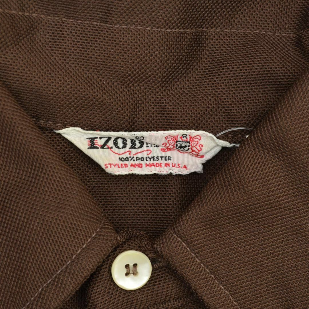 【IZOD】70s USA製 ポリエステル半袖ポロシャツ メンズのトップス(ポロシャツ)の商品写真