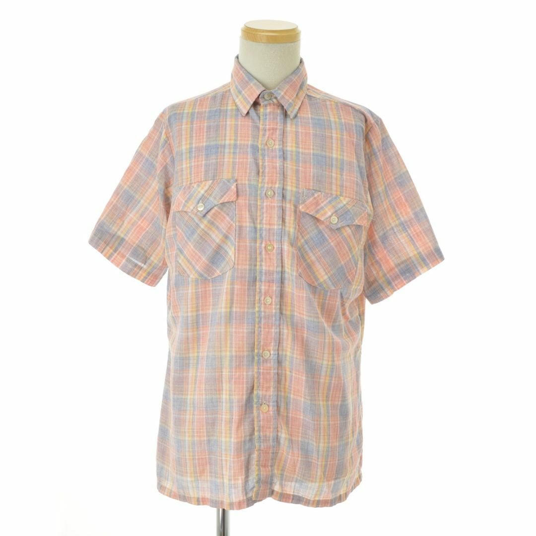 【MONTGOMERYWARD】70s〜 チェック半袖シャツ メンズのトップス(シャツ)の商品写真