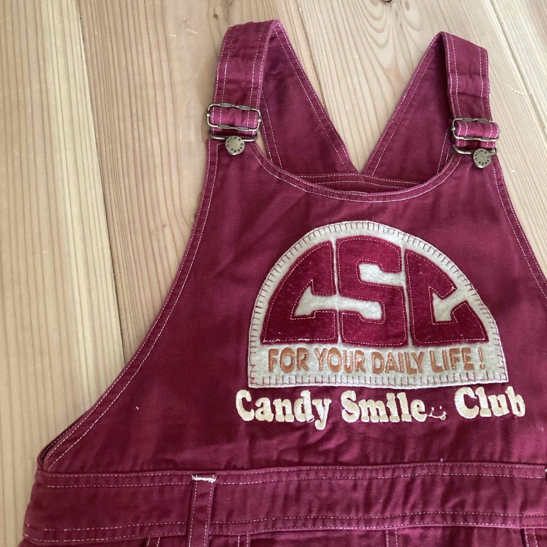 古着　90's   Candy Smile Club 赤　ジャンパースカート レディースのスカート(ロングスカート)の商品写真