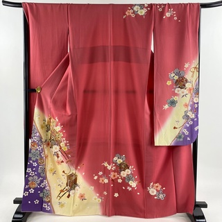 振袖 身丈165cm 裄丈68cm 正絹 美品 名品 【中古】(着物)