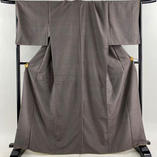 結城紬 身丈165.5cm 裄丈68.5cm 正絹 名品 【中古】(着物)