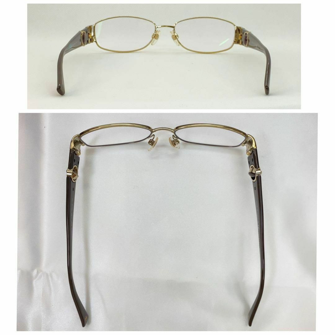 CHANEL(シャネル)のCHANEL メガネフレーム　2147 c.395 ゴールド　美品 レディースのファッション小物(サングラス/メガネ)の商品写真