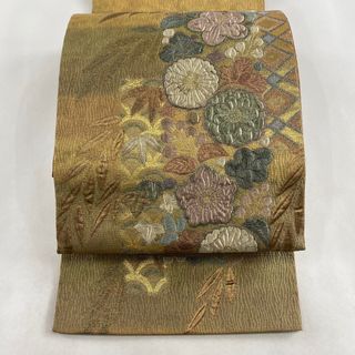 袋帯 秀品 お太鼓柄 正絹 【中古】