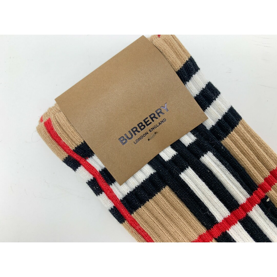 BURBERRY(バーバリー)のBURBERRY バーバリー バーバリーチェック コットンブレンドソックス 靴下 S-18cm アパレル レディース レディースのレッグウェア(ソックス)の商品写真