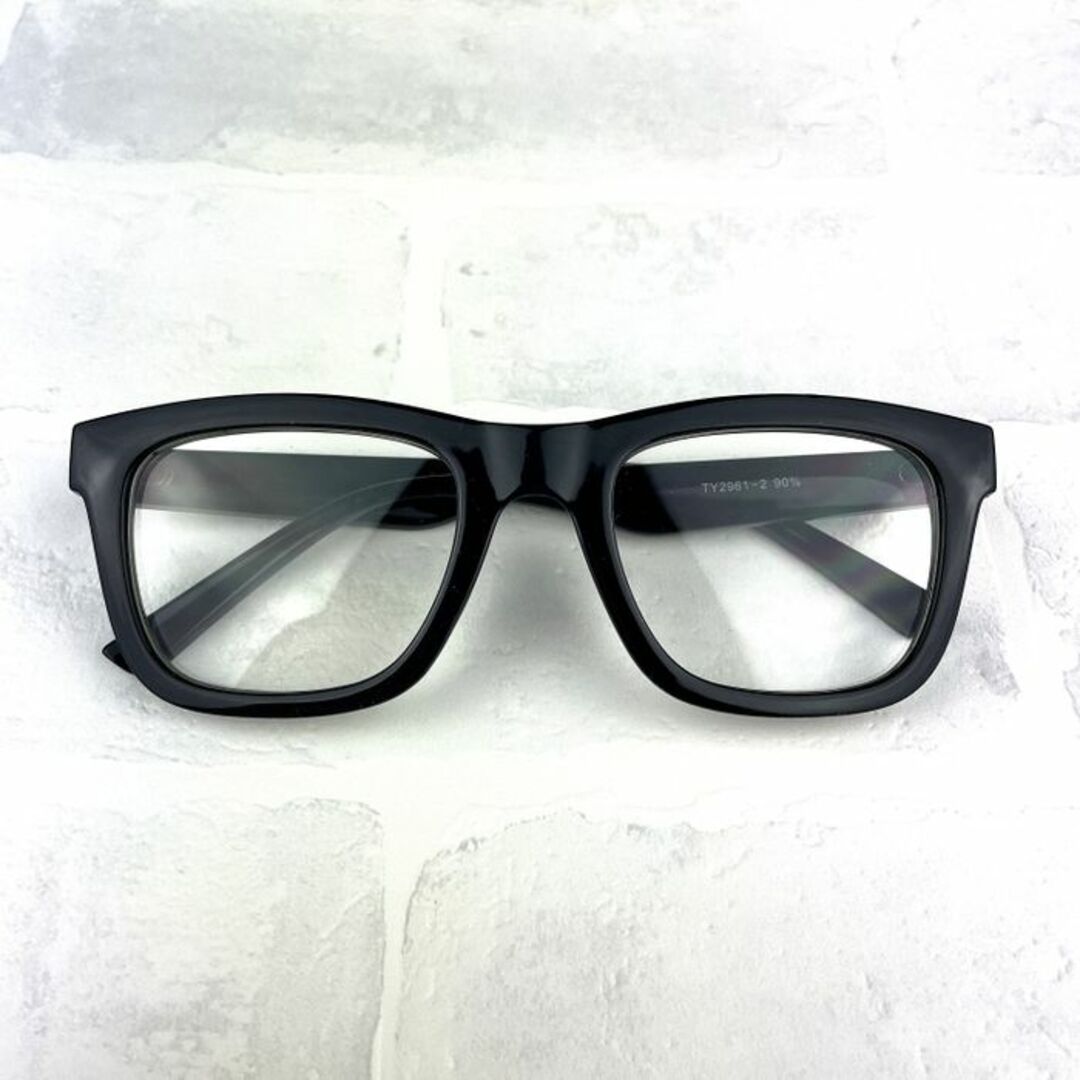 人気オーバルタイプ ボストン ウエリントン 眼鏡 サングラス クリア メンズのファッション小物(サングラス/メガネ)の商品写真