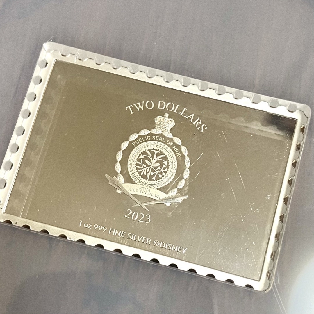 2023☆ディズニー100周年 ミッキーマウス 切手 銀貨 鑑定済 NGC 70 エンタメ/ホビーの美術品/アンティーク(貨幣)の商品写真