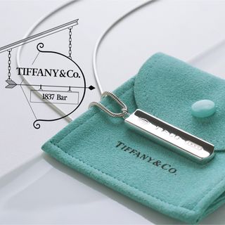 ティファニー(Tiffany & Co.)の極美品 TIFFANY&Co. ティファニー 1837 バー 925 ネックレス(ネックレス)