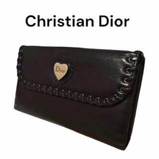 クリスチャンディオール(Christian Dior)の【美品】 クリスチャンディオール  Dior 長財布 ハート エスニックライン(財布)