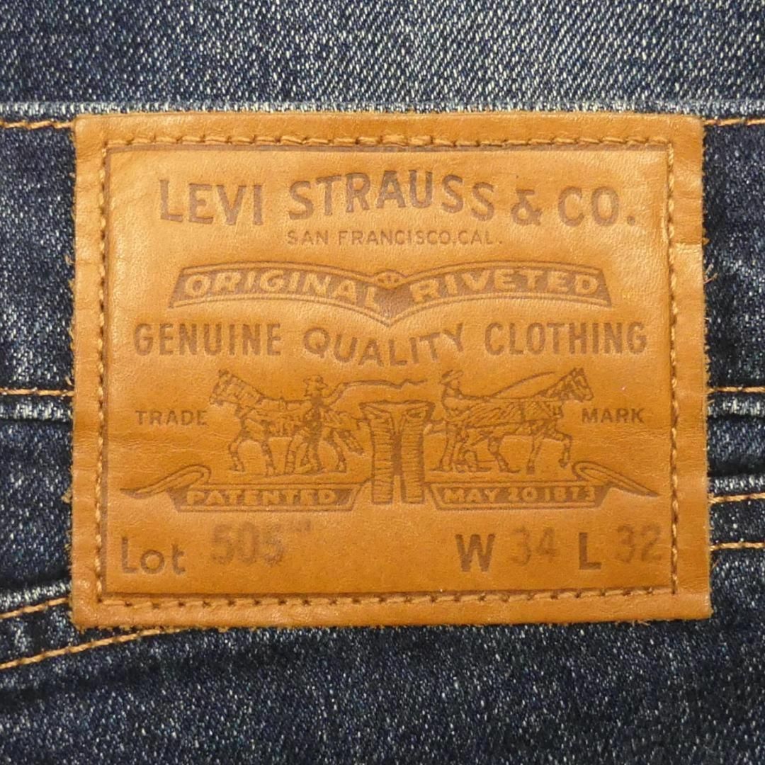 Levi's(リーバイス)のリーバイスプレミアム 505 W34 ジーンズ デニム 古着 メンズHN2102 メンズのパンツ(デニム/ジーンズ)の商品写真