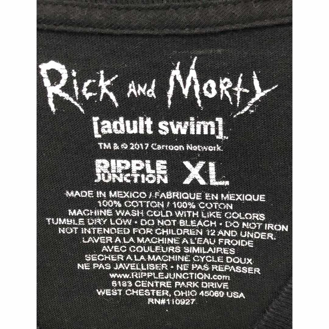 Rick and Morty　Tシャツ　XL　黒　USA古着 メンズのトップス(Tシャツ/カットソー(半袖/袖なし))の商品写真