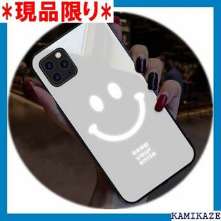 2 Color、笑顔光るケース iPhone 12 ケ あ White 1136(その他)