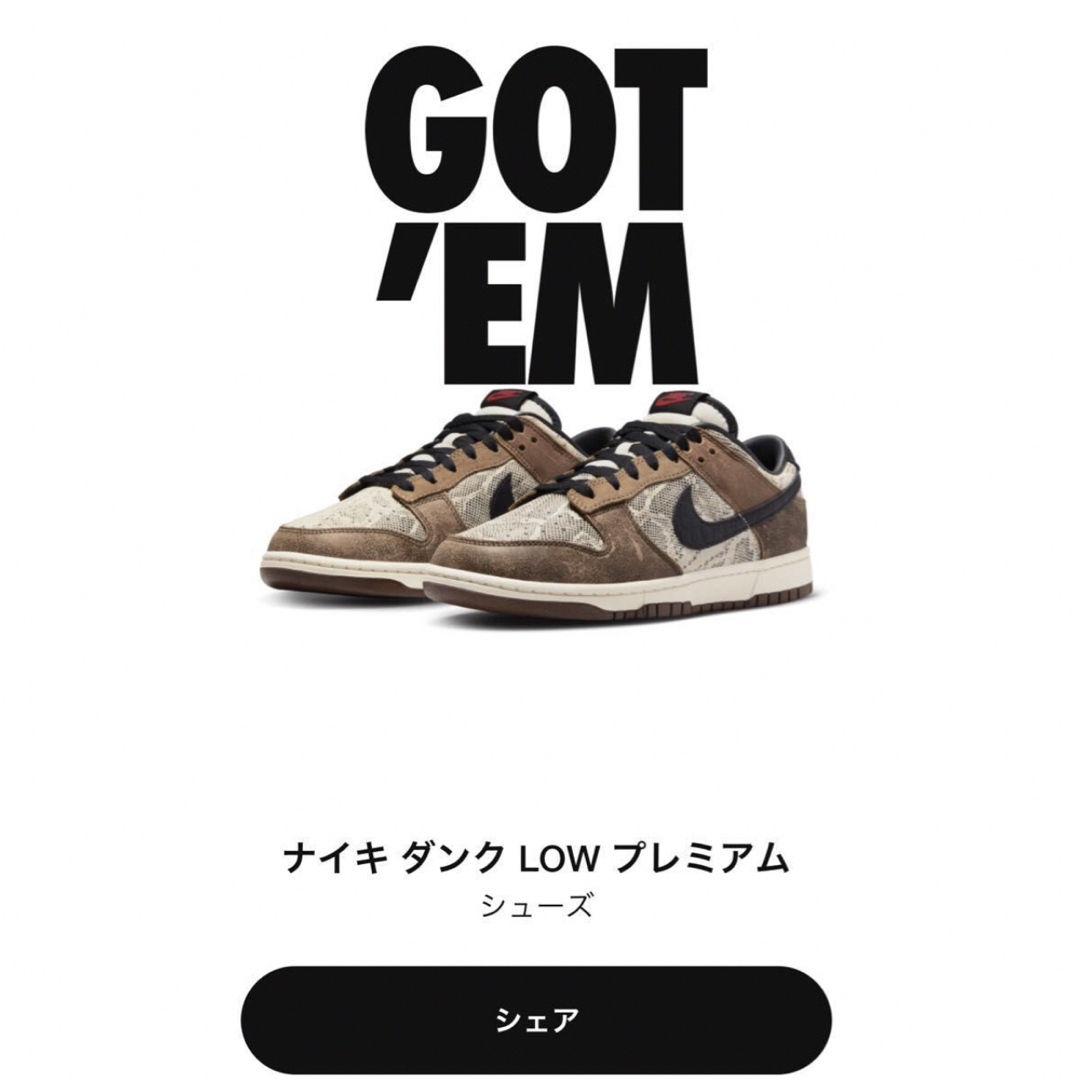 NIKE(ナイキ)の新品　Nike Dunk Low PRM　Head 2 Head　28cm メンズの靴/シューズ(スニーカー)の商品写真