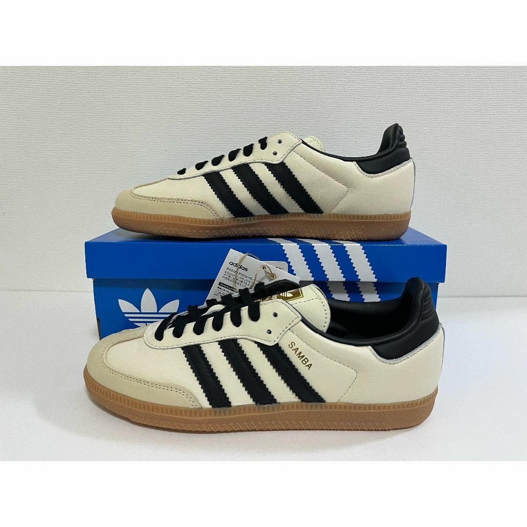 adidas(アディダス)の【新品】24cm adidas SAMBA OG クリームホワイト レディースの靴/シューズ(スニーカー)の商品写真