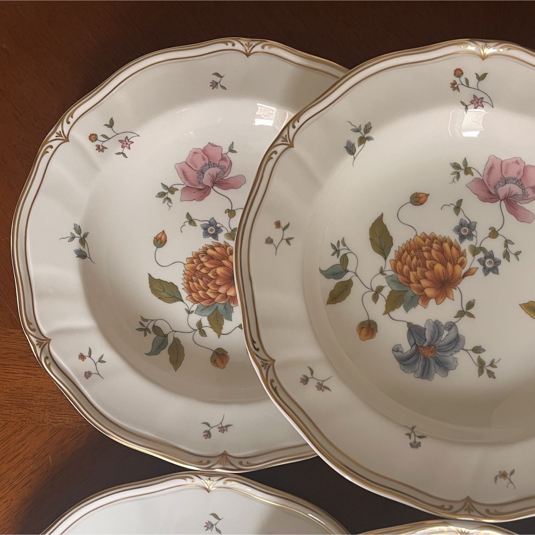 WEDGWOOD(ウェッジウッド)の【希少品】ウェッジウッド★ローズミード★深皿　6枚 インテリア/住まい/日用品のキッチン/食器(食器)の商品写真