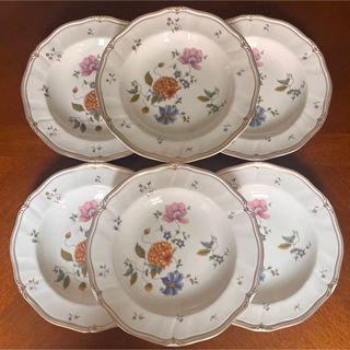 ウェッジウッド(WEDGWOOD)の【希少品】ウェッジウッド★ローズミード★深皿　6枚(食器)