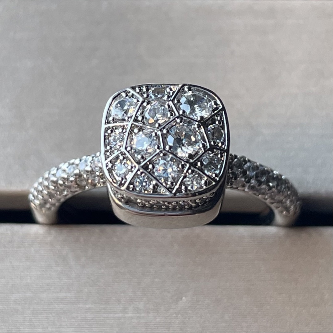 重ね着けでさらに可愛い czダイヤ シルバー カラット パヴェ  リング レディースのアクセサリー(リング(指輪))の商品写真