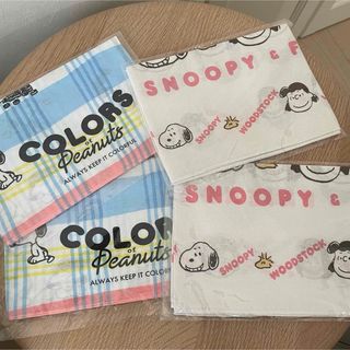 SNOOPY - スヌーピー　手拭い　4枚セット