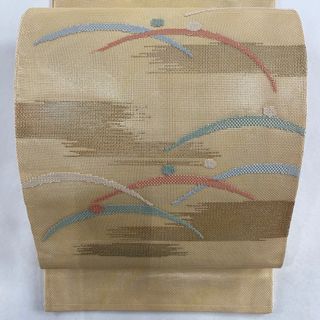 袋帯 美品 秀品 お太鼓柄 正絹 【中古】(帯)