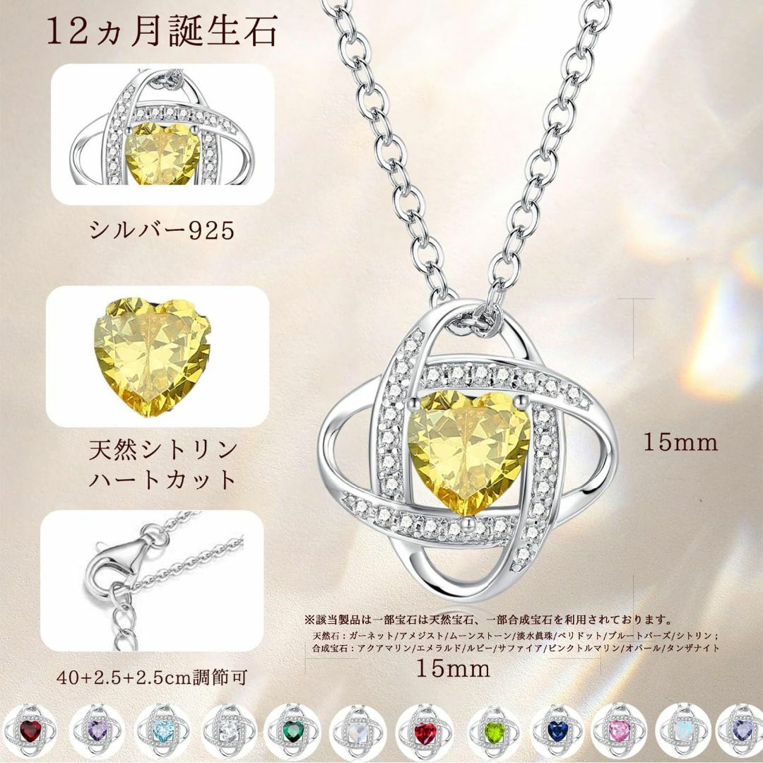 【色: 05月-エメラルド】[AGVANA] 誕生石 ネックレス レディース 1 レディースのアクセサリー(その他)の商品写真