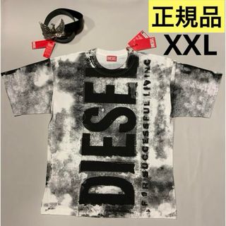 ディーゼル(DIESEL)の洗練されたデザイン DIESEL 正規品　TシャツT-BOXT-BISC　XXL(Tシャツ/カットソー(半袖/袖なし))