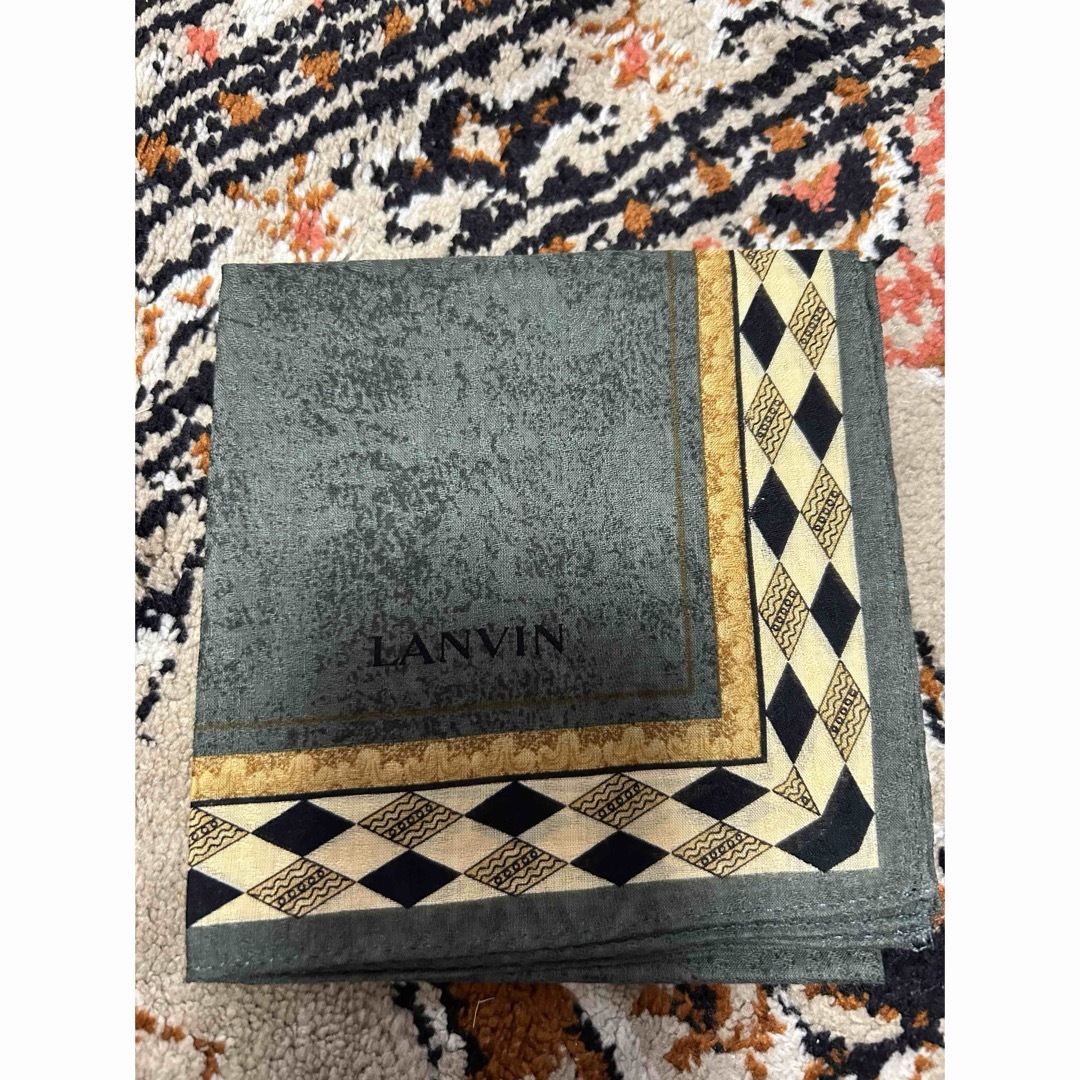 LANVIN(ランバン)のブランドハンカチ２枚組 レディースのファッション小物(ハンカチ)の商品写真