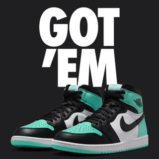 Nike Air Jordan 1 High OG Green Glow 28(スニーカー)