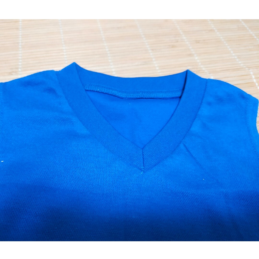 120cm袖なし 青色 アンダーシャツ スポーツ/アウトドアの野球(ウェア)の商品写真