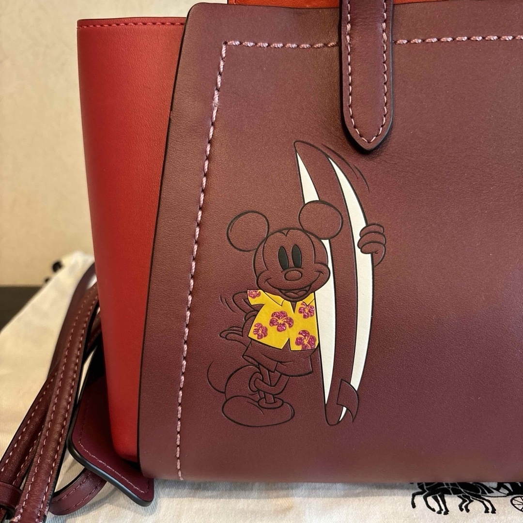 COACH(コーチ)の【極美品・希少品】　DISNEY x COACH Surfing Troupe レディースのバッグ(ハンドバッグ)の商品写真