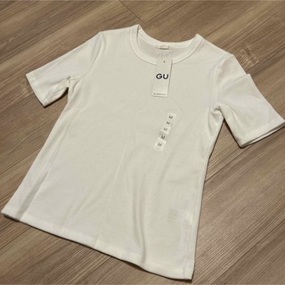 ジーユー(GU)の新品　GU 半袖リブT(Tシャツ/カットソー(半袖/袖なし))