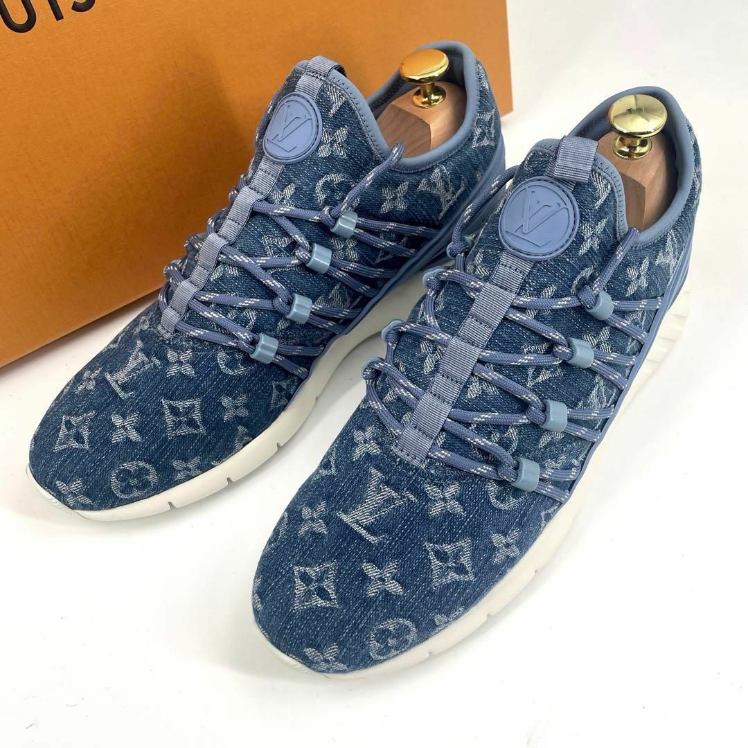 LOUIS VUITTON(ルイヴィトン)のc628真贋済【ヴィトン】新品”モノグラム デニム ファストレーン スニーカー6 メンズの靴/シューズ(スニーカー)の商品写真