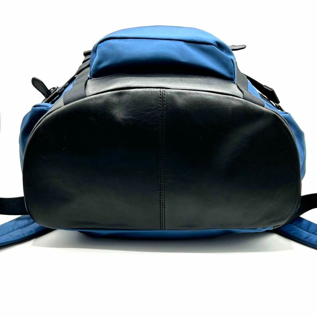 COACH(コーチ)のX486【未使用級】コーチ／リュック　トレック・バックパック　レザー　ナイロン メンズのバッグ(バッグパック/リュック)の商品写真