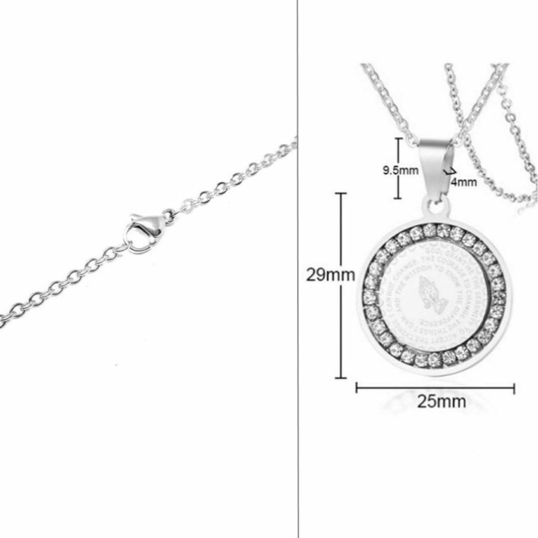 【色: シルバー】[Puente]2COLOR ネックレス ステンレスネックレス レディースのアクセサリー(その他)の商品写真