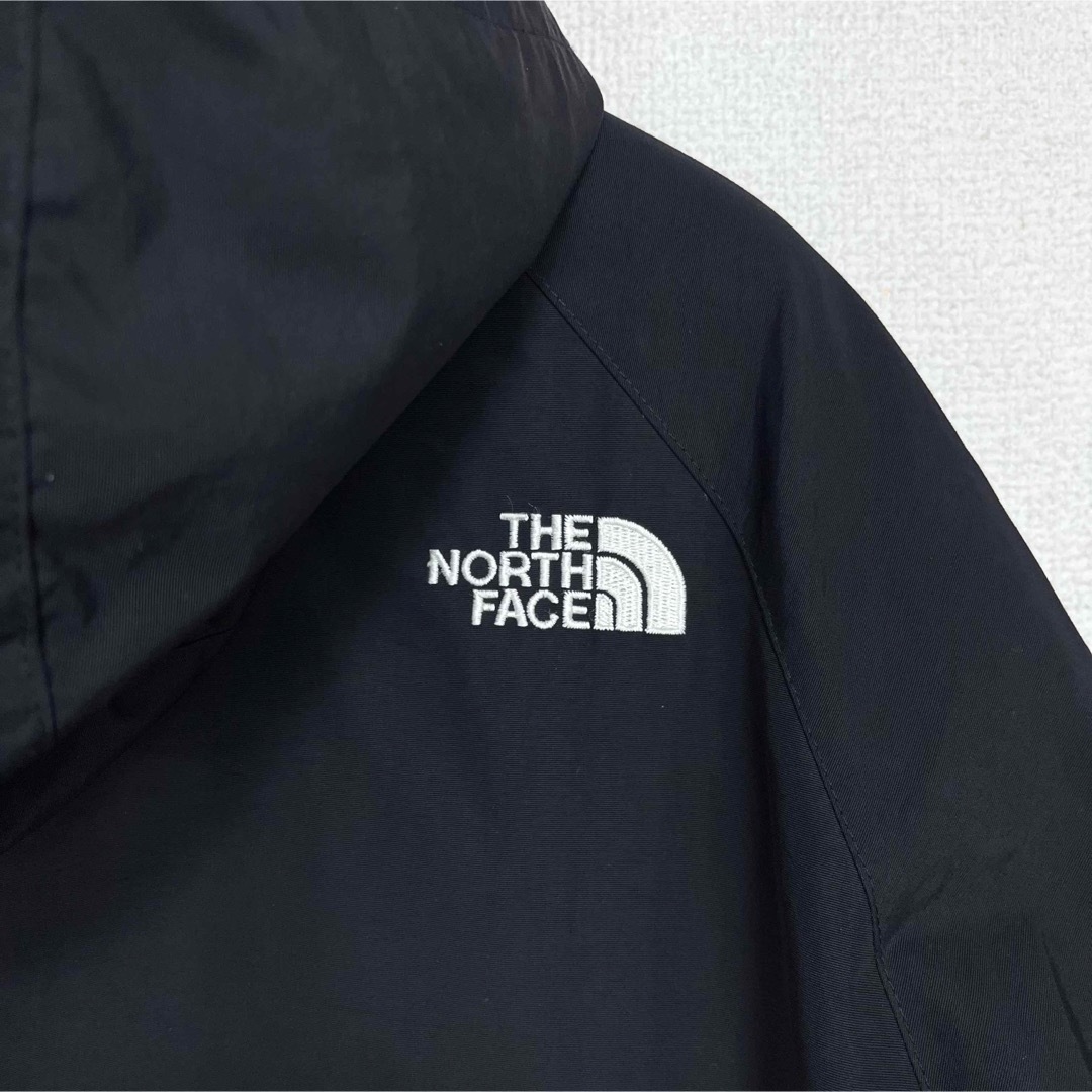 THE NORTH FACE(ザノースフェイス)の美品人気ノースフェイス マウンテンパーカー レディースXXL ブラック ロゴ刺繍 レディースのジャケット/アウター(ナイロンジャケット)の商品写真