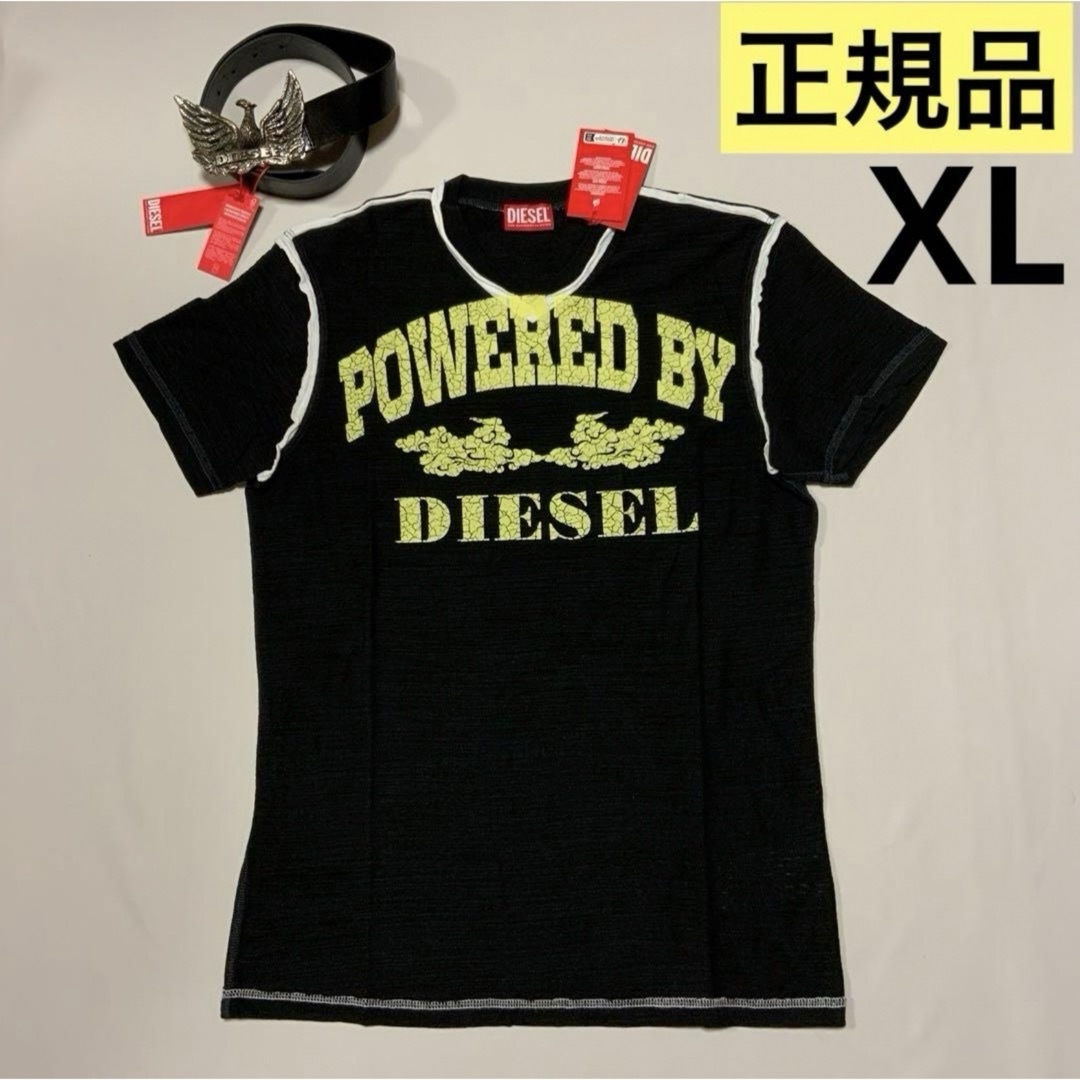 DIESEL(ディーゼル)の洗練されたデザイン DIESEL 正規品　T-DIEGOR-V-RAW　XL メンズのトップス(Tシャツ/カットソー(半袖/袖なし))の商品写真