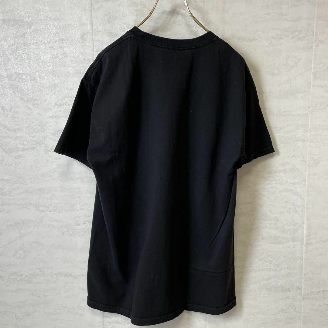 MUSIC TEE(ミュージックティー)のバンドＴシャツ　スレイヤー　オーバーサイズＬ　黒ブラック　半袖Ｔシャツ　古着 メンズのトップス(Tシャツ/カットソー(半袖/袖なし))の商品写真