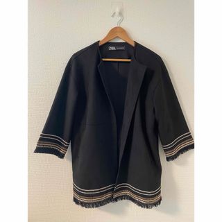 ザラ(ZARA)のZARA フェイクスウェードジャケット(ノーカラージャケット)