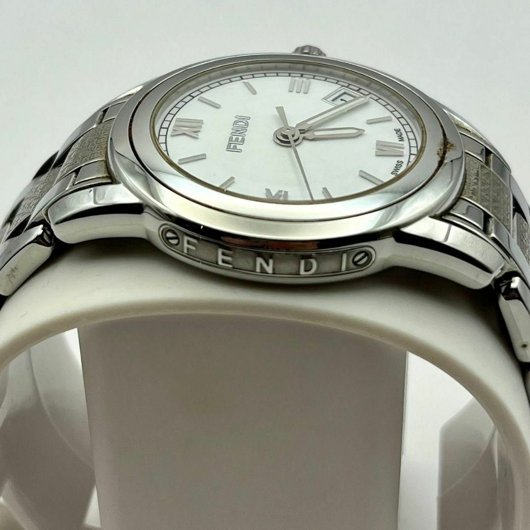 FENDI(フェンディ)のFENDI 2200M 160 メンズ腕時計　シルバー　クォーツ　動作品　ズッカ メンズの時計(金属ベルト)の商品写真