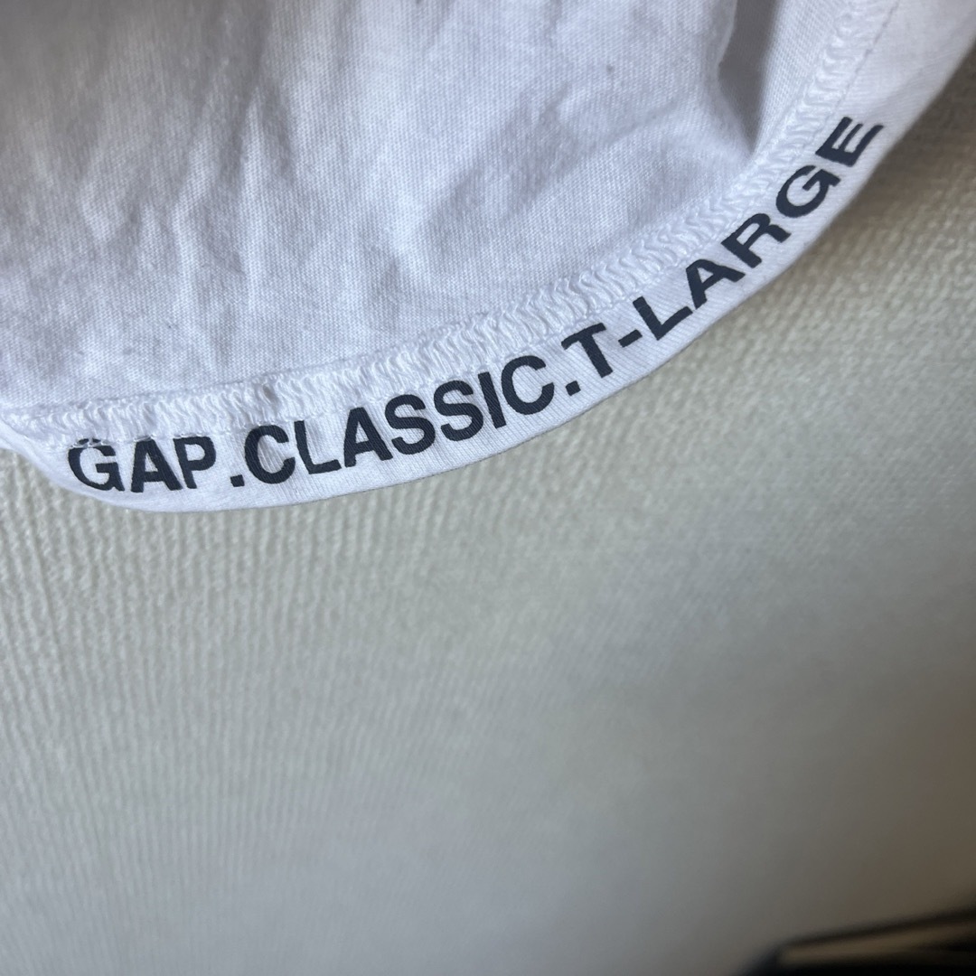 GAP(ギャップ)の美品●GAP クラッシックTシャツ　七分袖　L ホワイト レディースのトップス(シャツ/ブラウス(長袖/七分))の商品写真