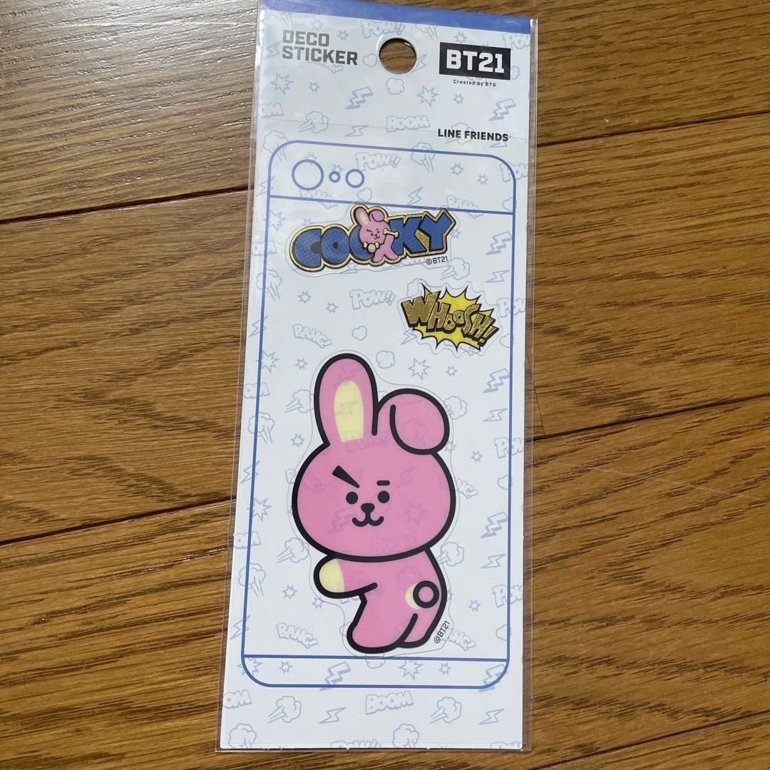 BT21(ビーティーイシビル)のラインフレンズ　bt21 COOKY デコステッカー エンタメ/ホビーのおもちゃ/ぬいぐるみ(キャラクターグッズ)の商品写真