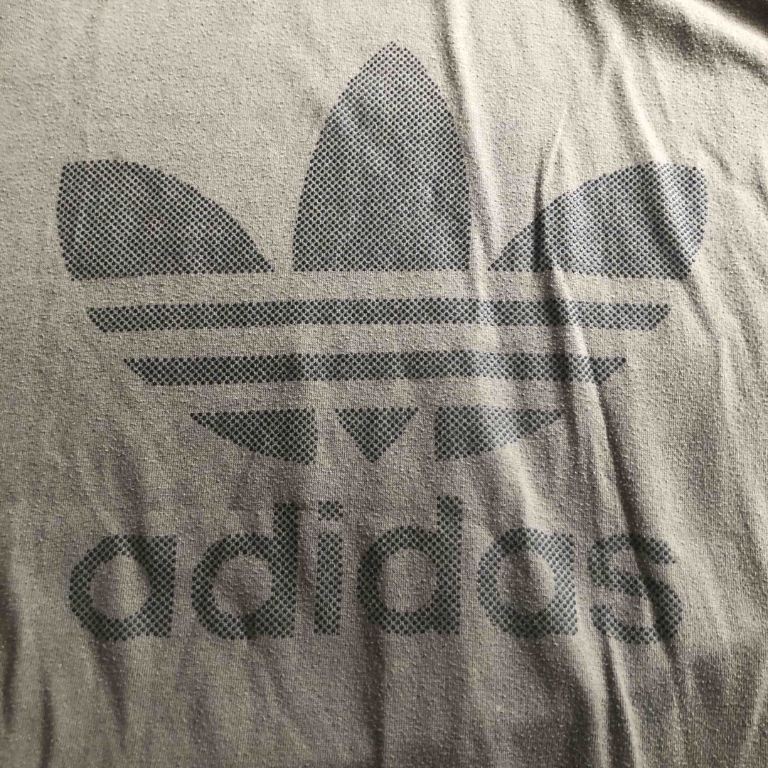 adidas(アディダス)のブラウンM⭐️80s adidas ビッグトレファイル Tシャツ vintage メンズのトップス(Tシャツ/カットソー(半袖/袖なし))の商品写真