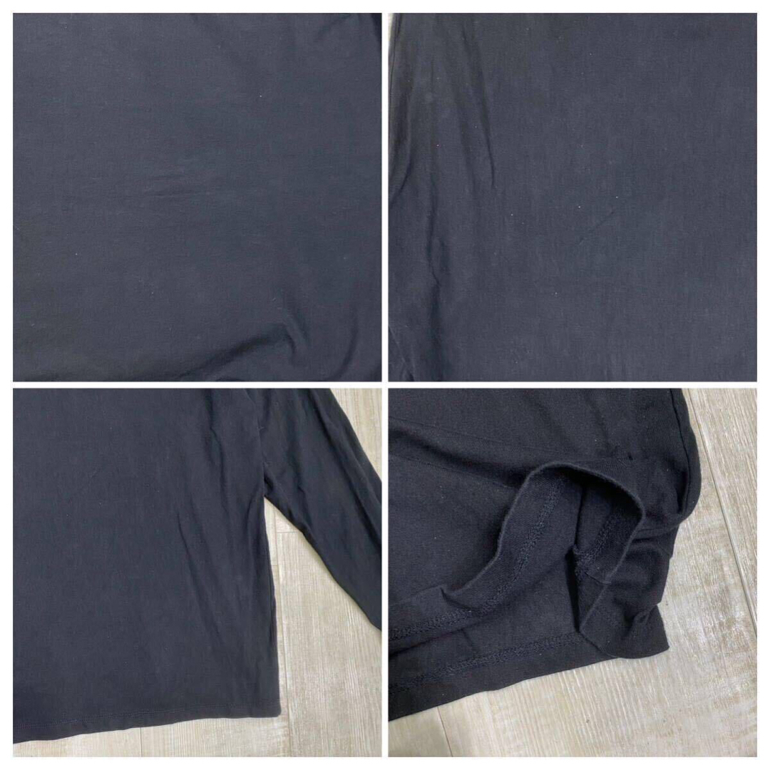 ユハ DOUBLE BINDER L/S TEE ロンT ブラック サイズ 4 メンズのトップス(Tシャツ/カットソー(七分/長袖))の商品写真
