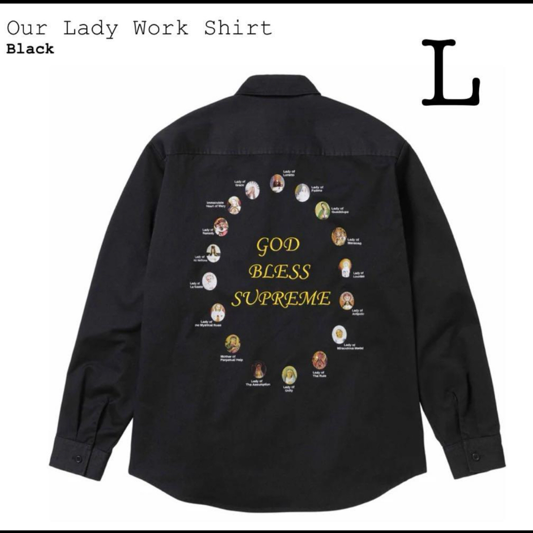 Supreme(シュプリーム)のSupreme Our Lady Work Shirt Black L メンズのトップス(シャツ)の商品写真