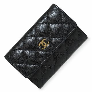 シャネル(CHANEL)のシャネル マトラッセ ココマーク カードケース 名刺入れ 定期入れ パスケース コインケース 小銭入れ 財布 キャビアスキン レザー ブラック 黒 ゴールド金具 A50169 CHANEL（未使用　展示品）(名刺入れ/定期入れ)