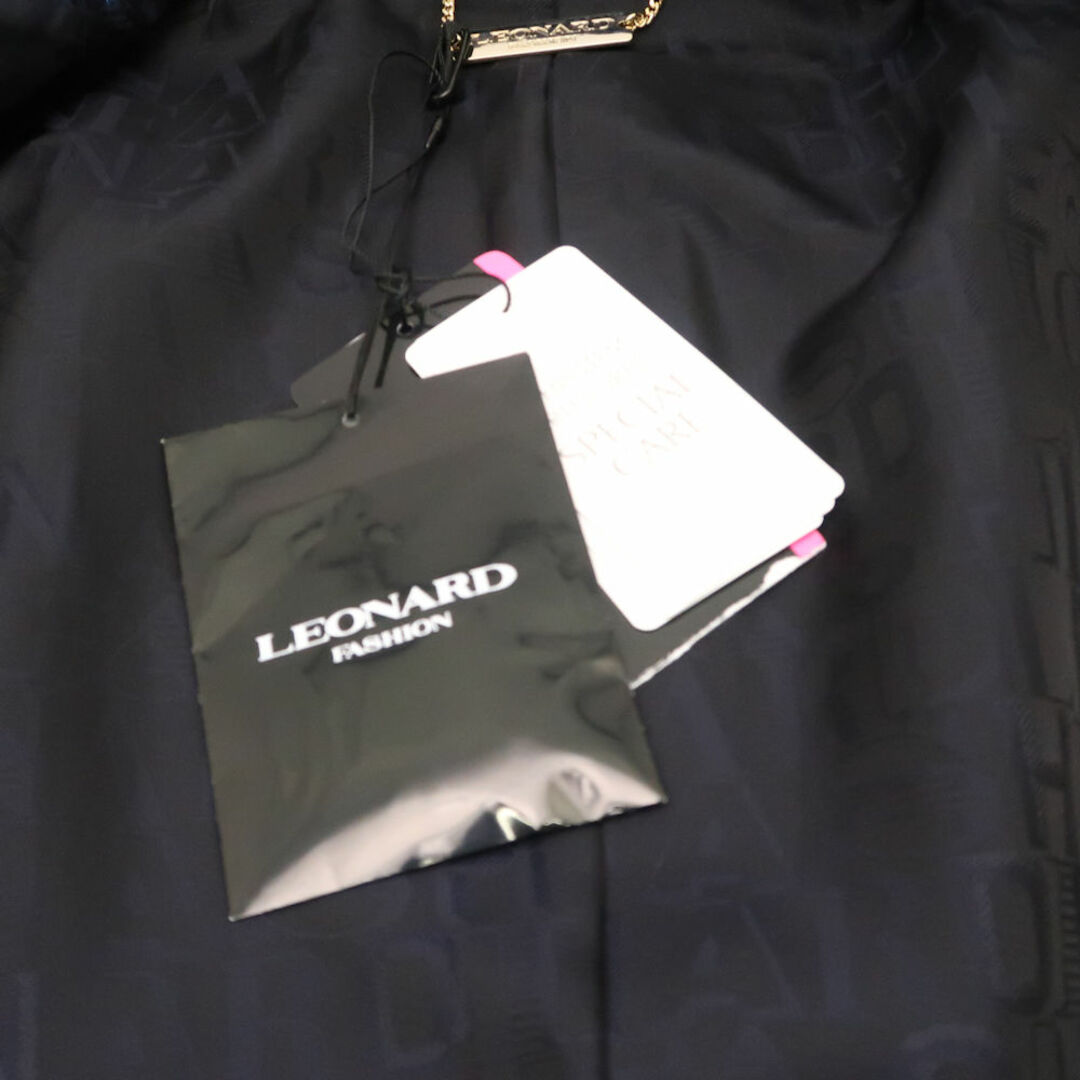 LEONARD(レオナール)の美品 LEONARD レオナール 0348860H ツイードコート 38 ナイロン 他 レディース AY5503W4  レディースのジャケット/アウター(ロングコート)の商品写真