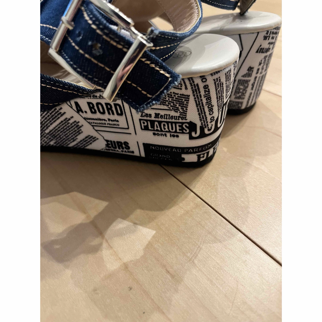 ウエッジソール　サンダル レディースの靴/シューズ(サンダル)の商品写真