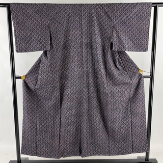 小紋 身丈150.5cm 裄丈63cm 正絹 美品 名品 【中古】(着物)