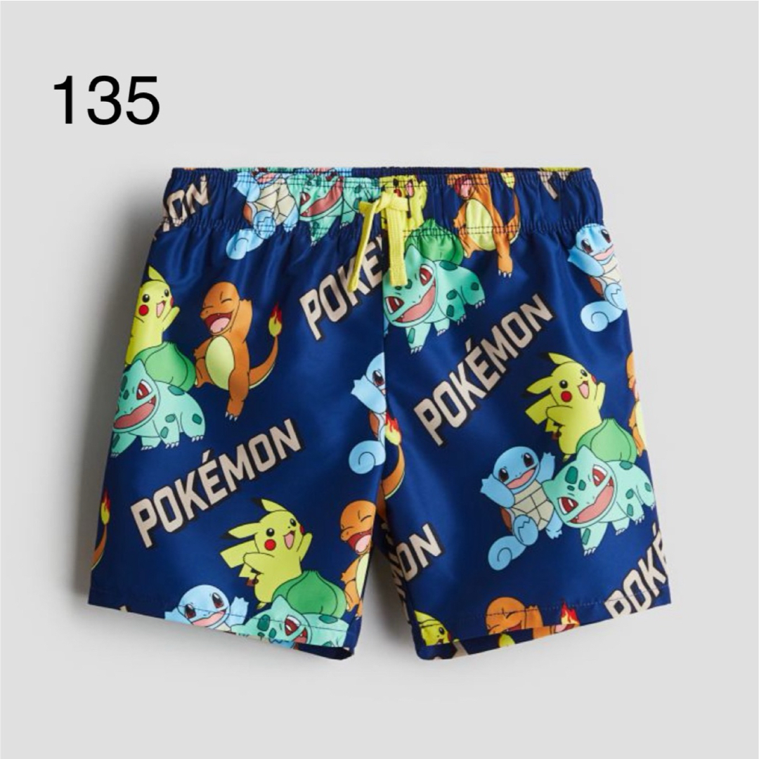 H&M(エイチアンドエム)の新品未開封　ポケモン　水着　スイムパンツ　135-140 キッズ/ベビー/マタニティのキッズ服男の子用(90cm~)(水着)の商品写真